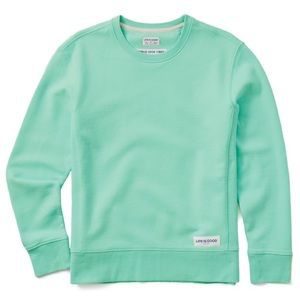 Life Is Good Solid Simply True Fleece Crew MSRP $58.50